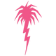 Lightning Palm Tree Sticker