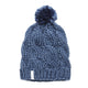 The Rosa Cable Knit Silky Pom Beanie - Women's